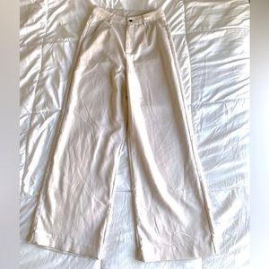 SHEIN Cream Flare Pants